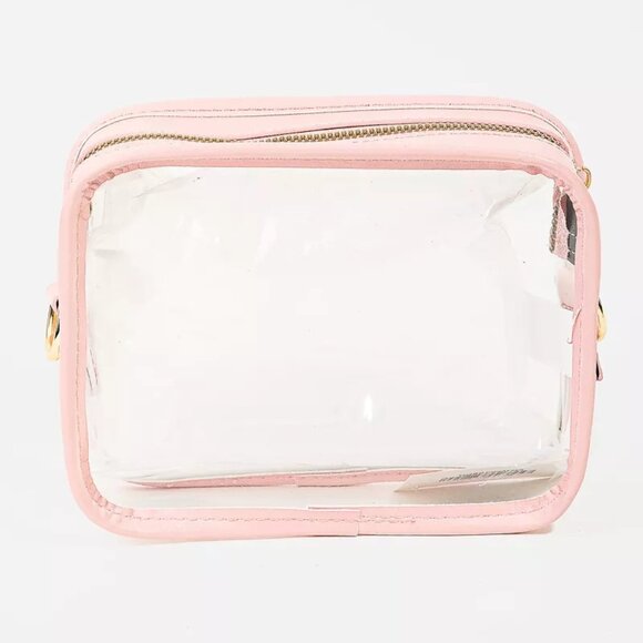 Fame PVC Clear Rectangular Crossbody Bag - Picture 2 of 4